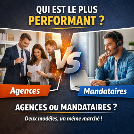 Agences immobilières vs mandataires Agences immobilières vs mandataires